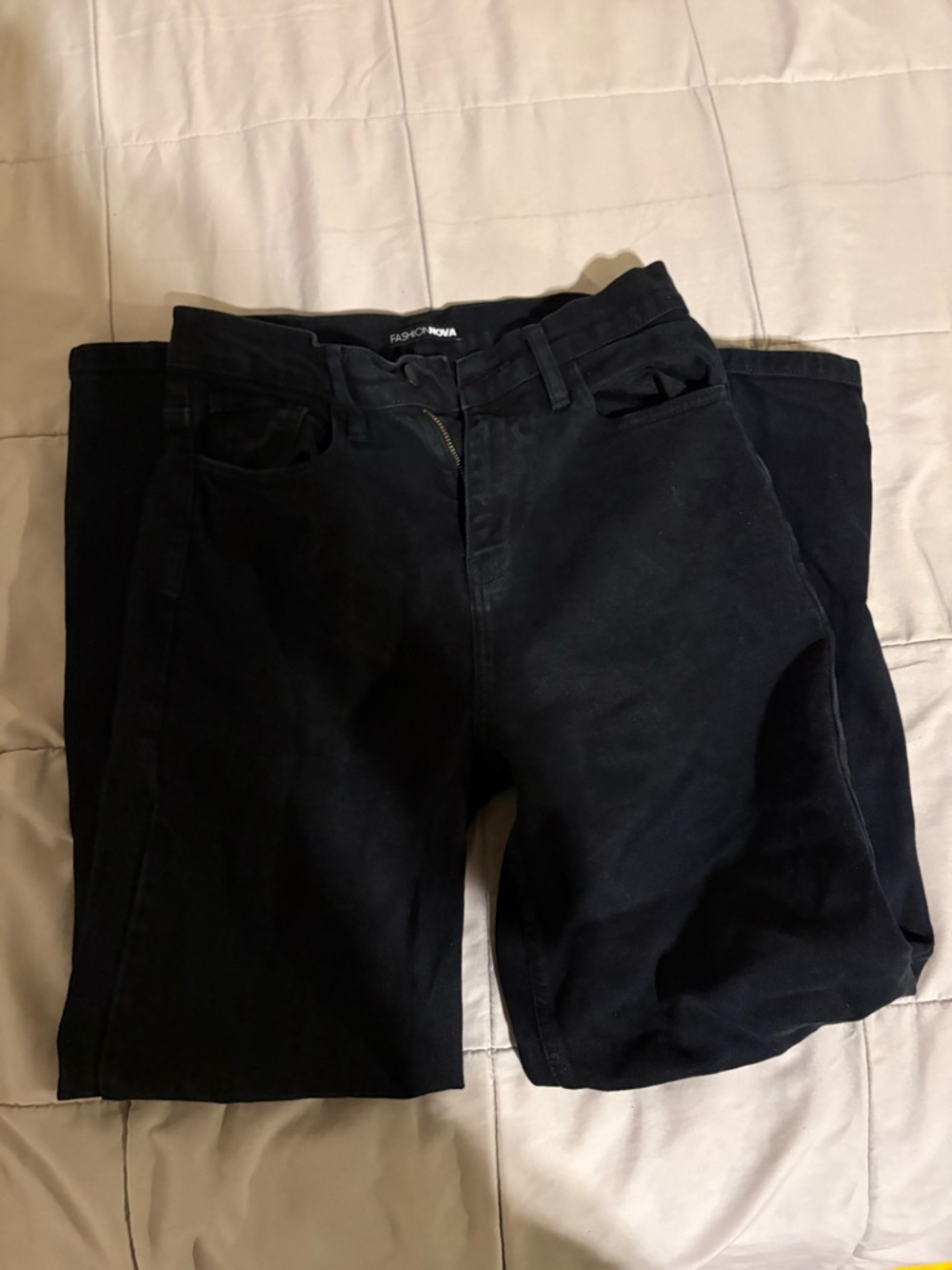 Fashion Nova Black High-Rise Stretch Jeans